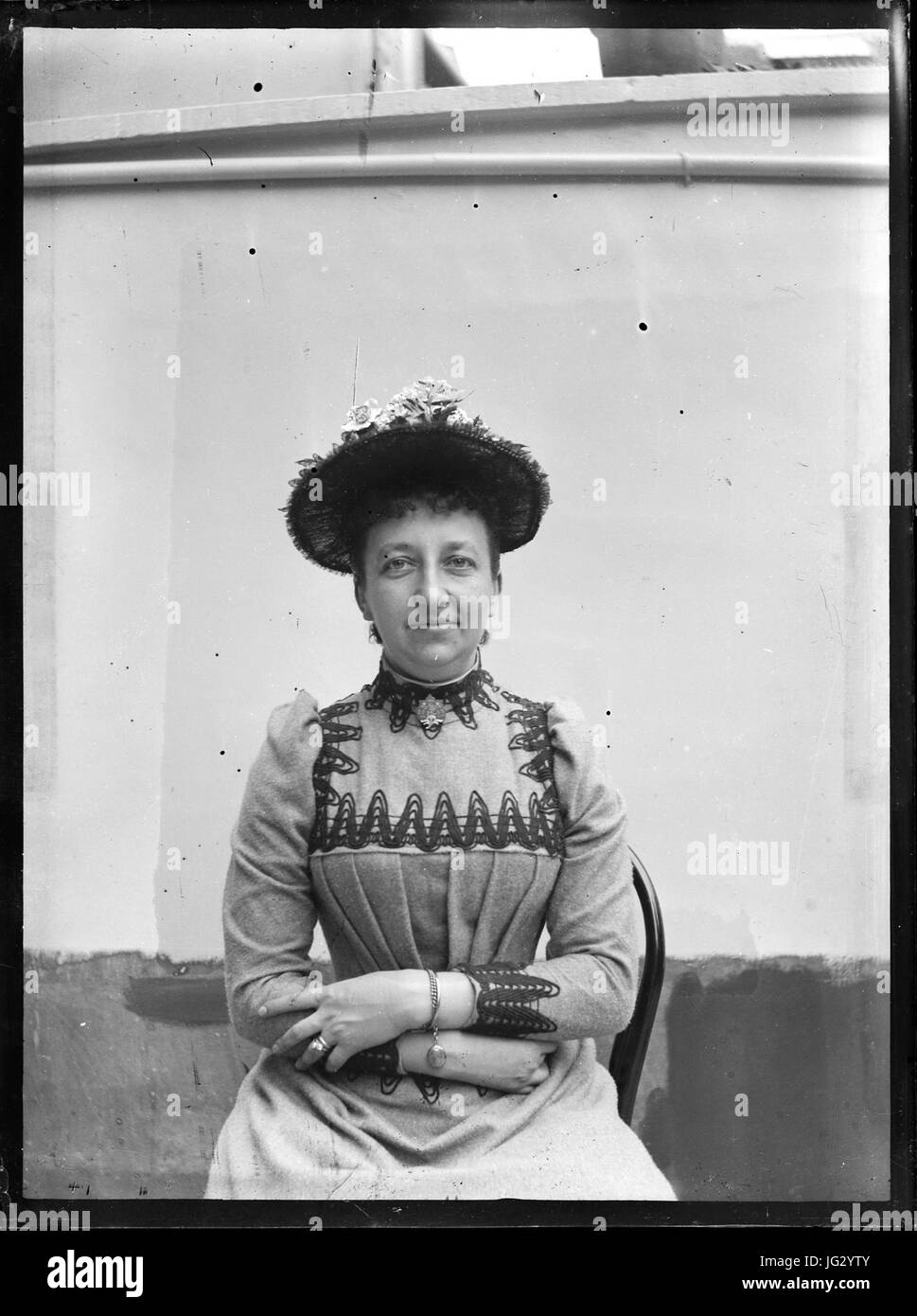 Léonie La Fontaine, Soeur d'Henri La Fontaine Stockfoto