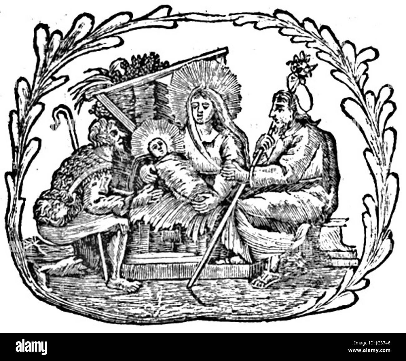 Letrillas Misticas Para Cantarse de Las Fiestas De La Navidad del Señor Pg 7 Stockfoto