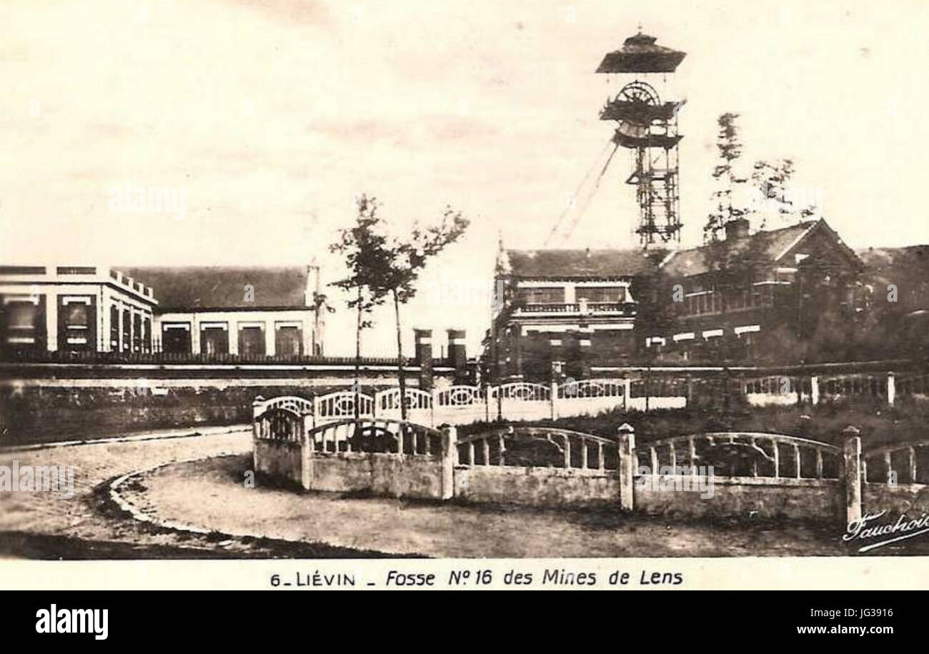 Loos-En-Gohelle - Fosse n ° 16 des mines de Linse (K) Stockfoto