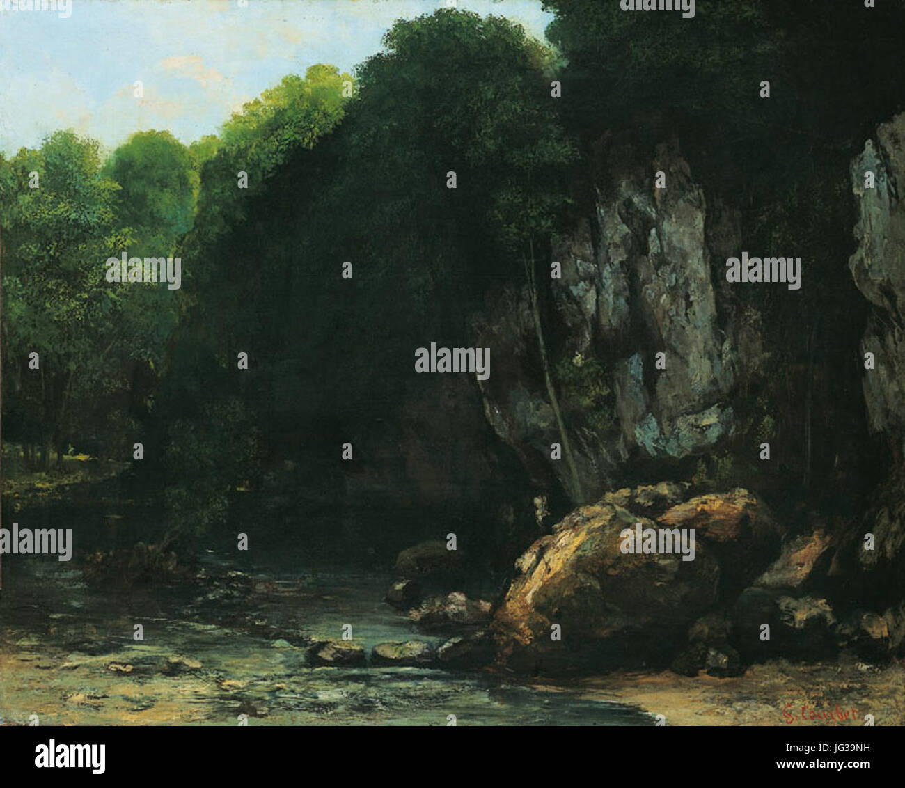 Gustave CourbetLe Ruisseau du Puits NoirMusée des Augustins (RO662