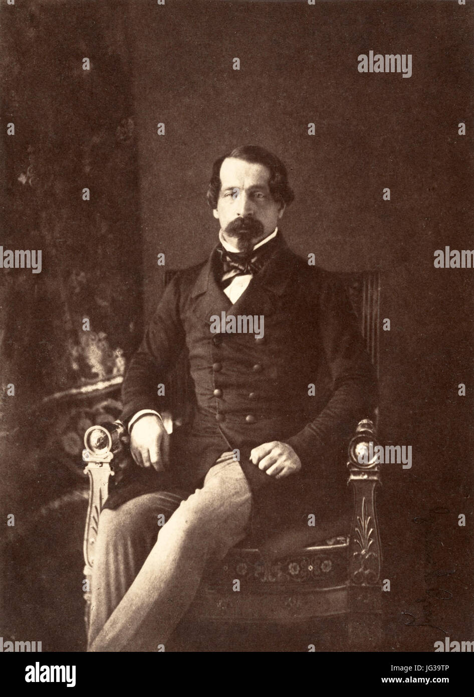 Gustave Le Gray, Louis-Napoléon, Prinz-Präsident der Republik, 1852 Stockfoto