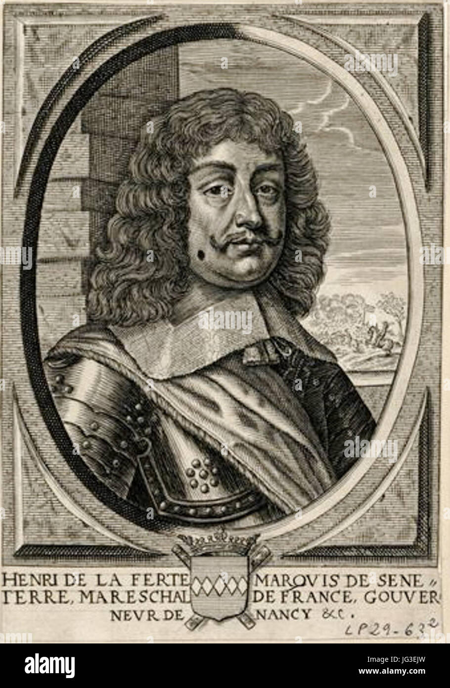 Henri Marechal-Duc De La Ferté Stockfoto