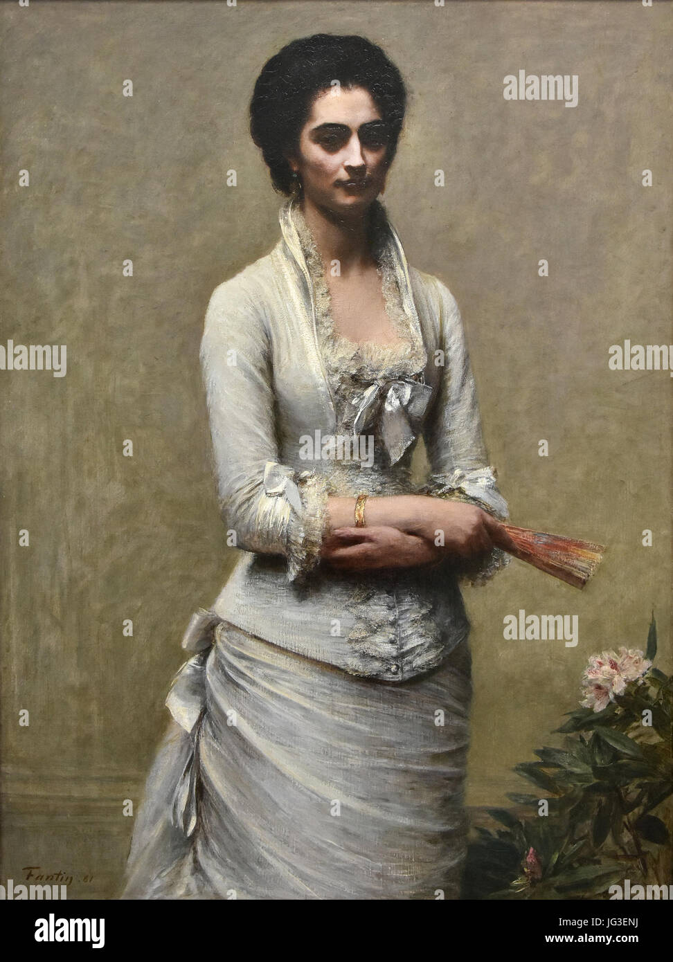 Henri Fantin-Latour (1836-1904) Portret van Eva Callimachi-Catargi-Kröller-Müller Museum-Otterlo 23.08.2016 13-17-37 Stockfoto