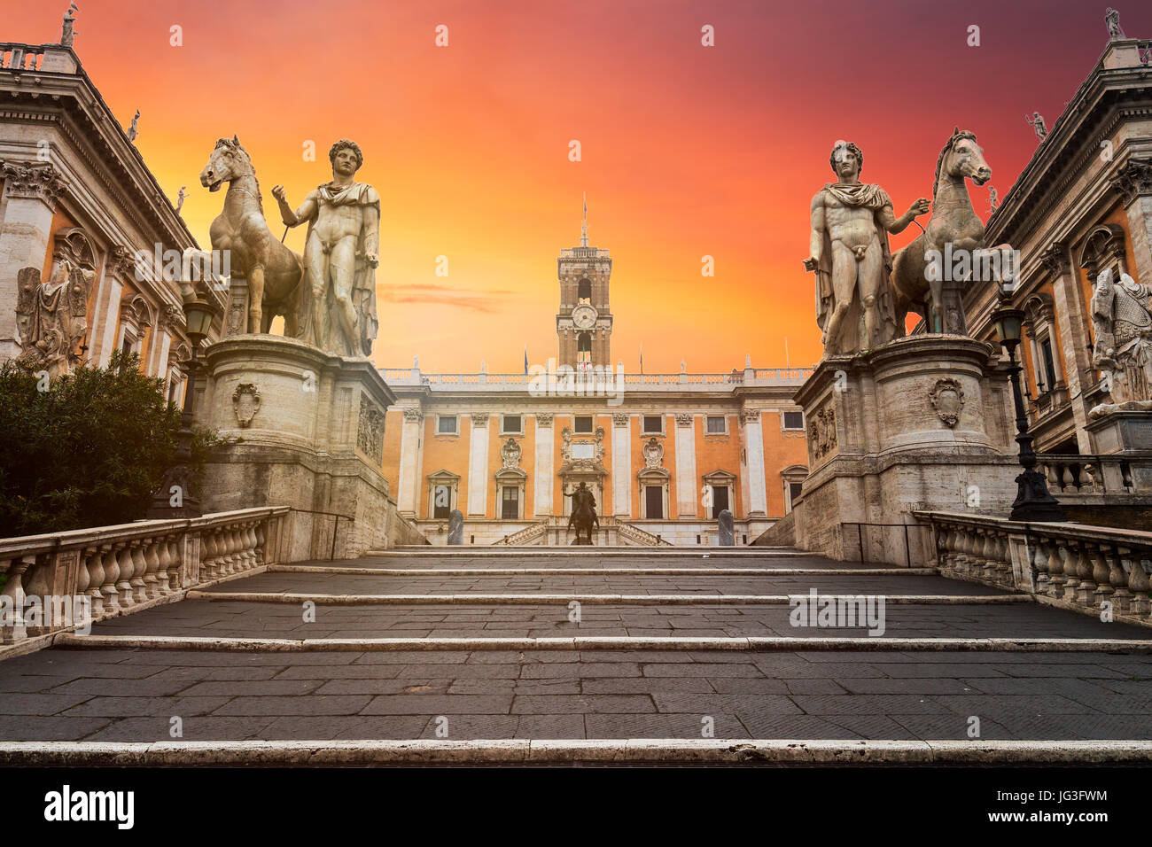 Treppen auf dem capitoline hill Stockfotos und -bilder Kaufen - Alamy