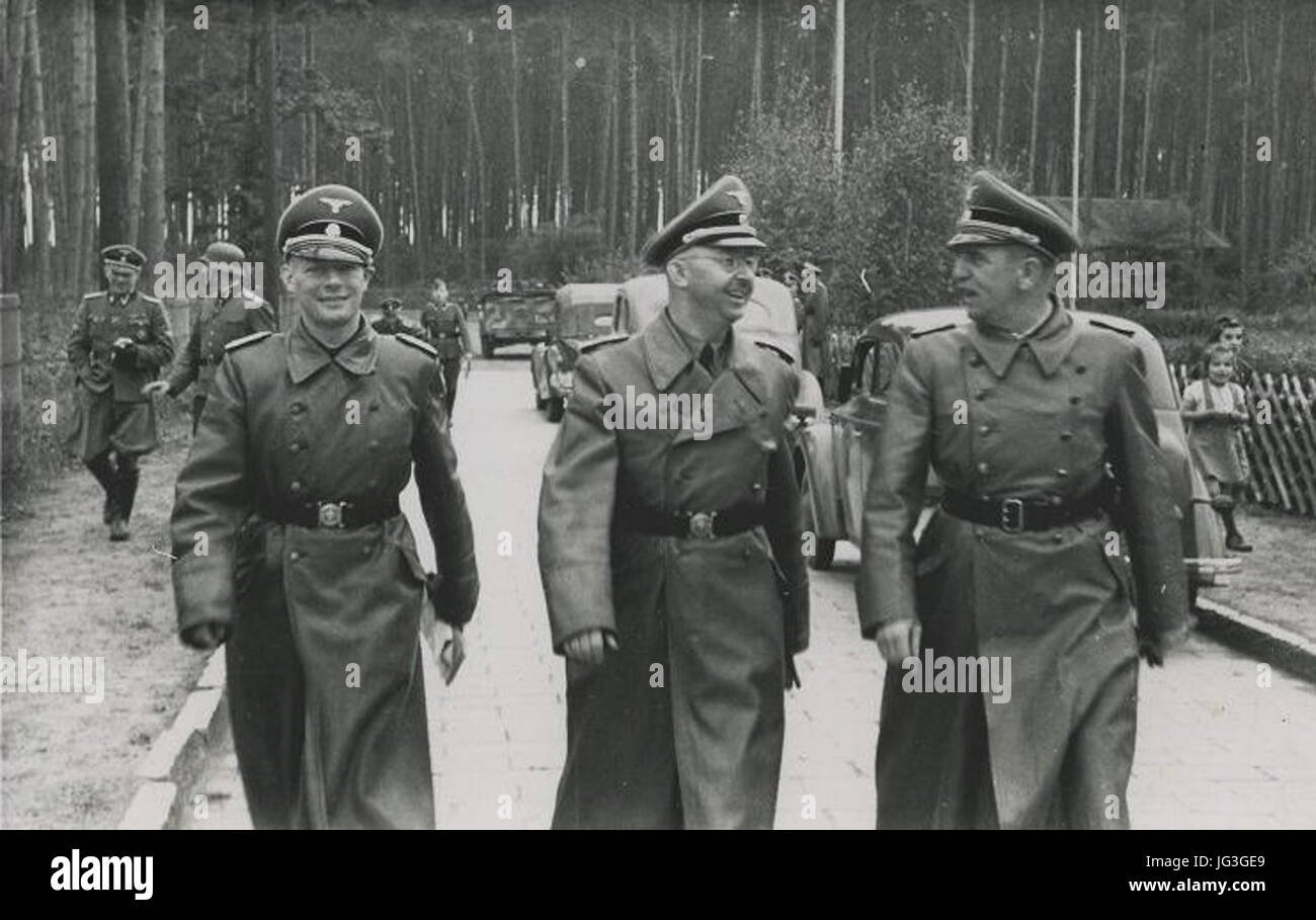 Himmler in SS-Truppenübungsplatz Heidelager Stockfoto