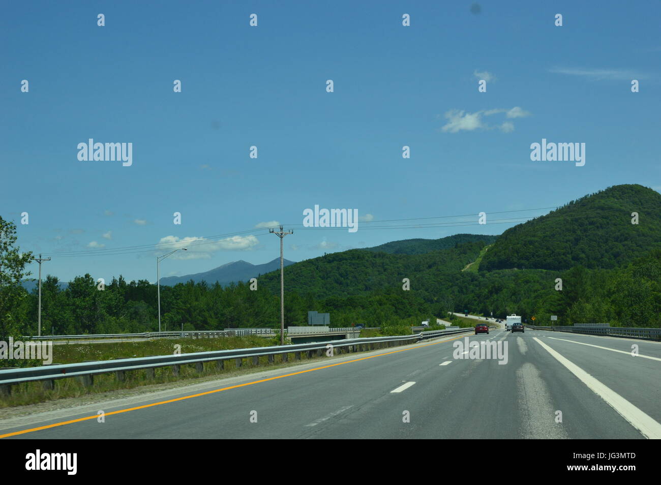 Die Interstate 93, White Mountains Stockfoto