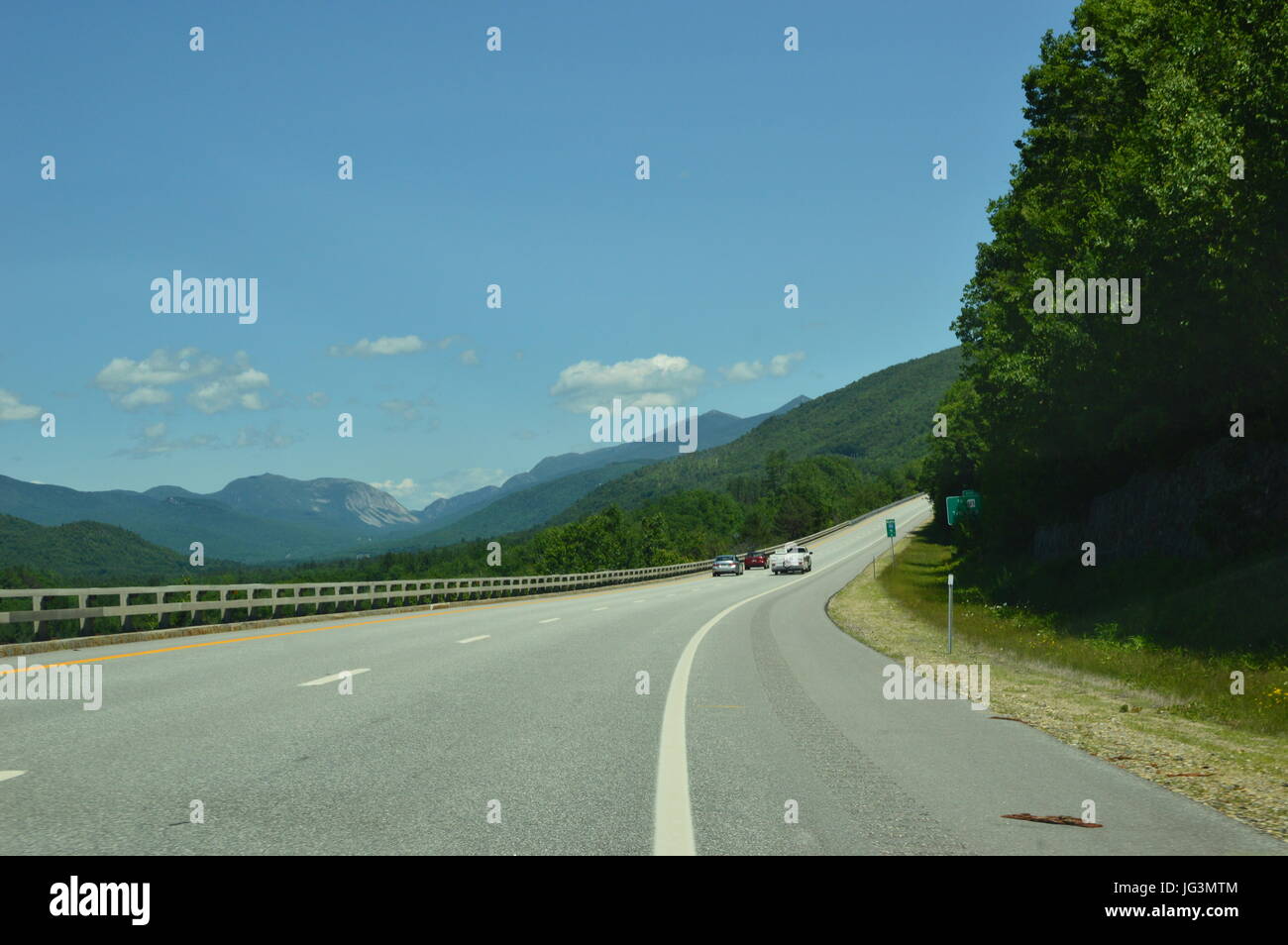 Die Interstate 93, White Mountains Stockfoto