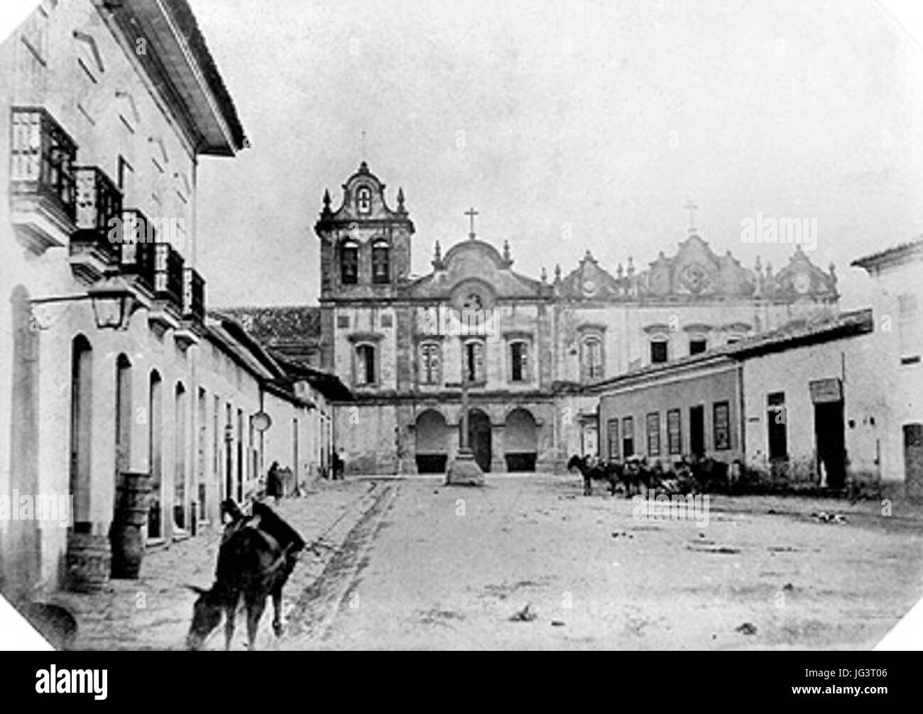 Militão de Azevedo - Vista Em Direção Ao Largo São Francisco Stockfoto