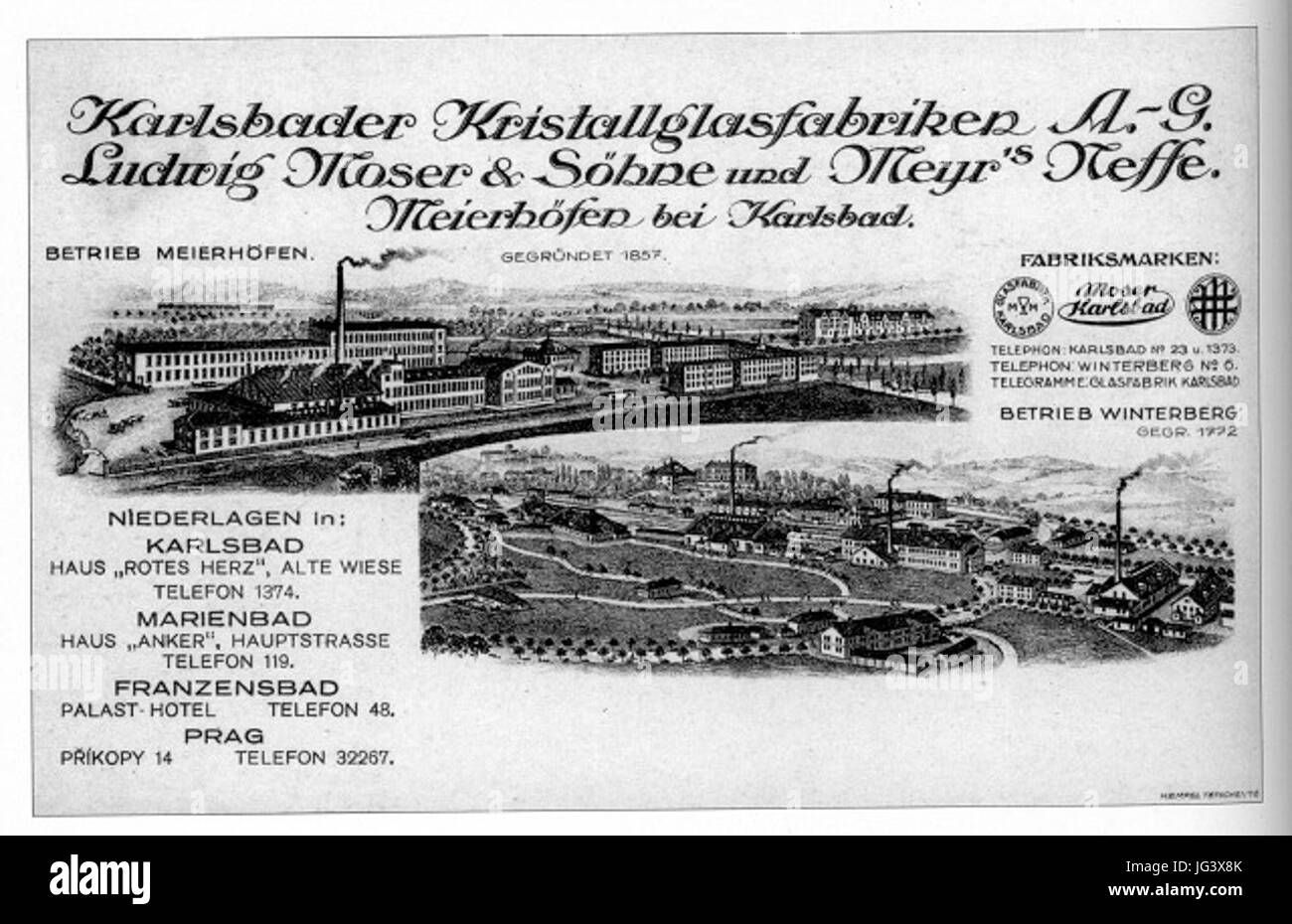 Moser 28glass company29 Stockfoto