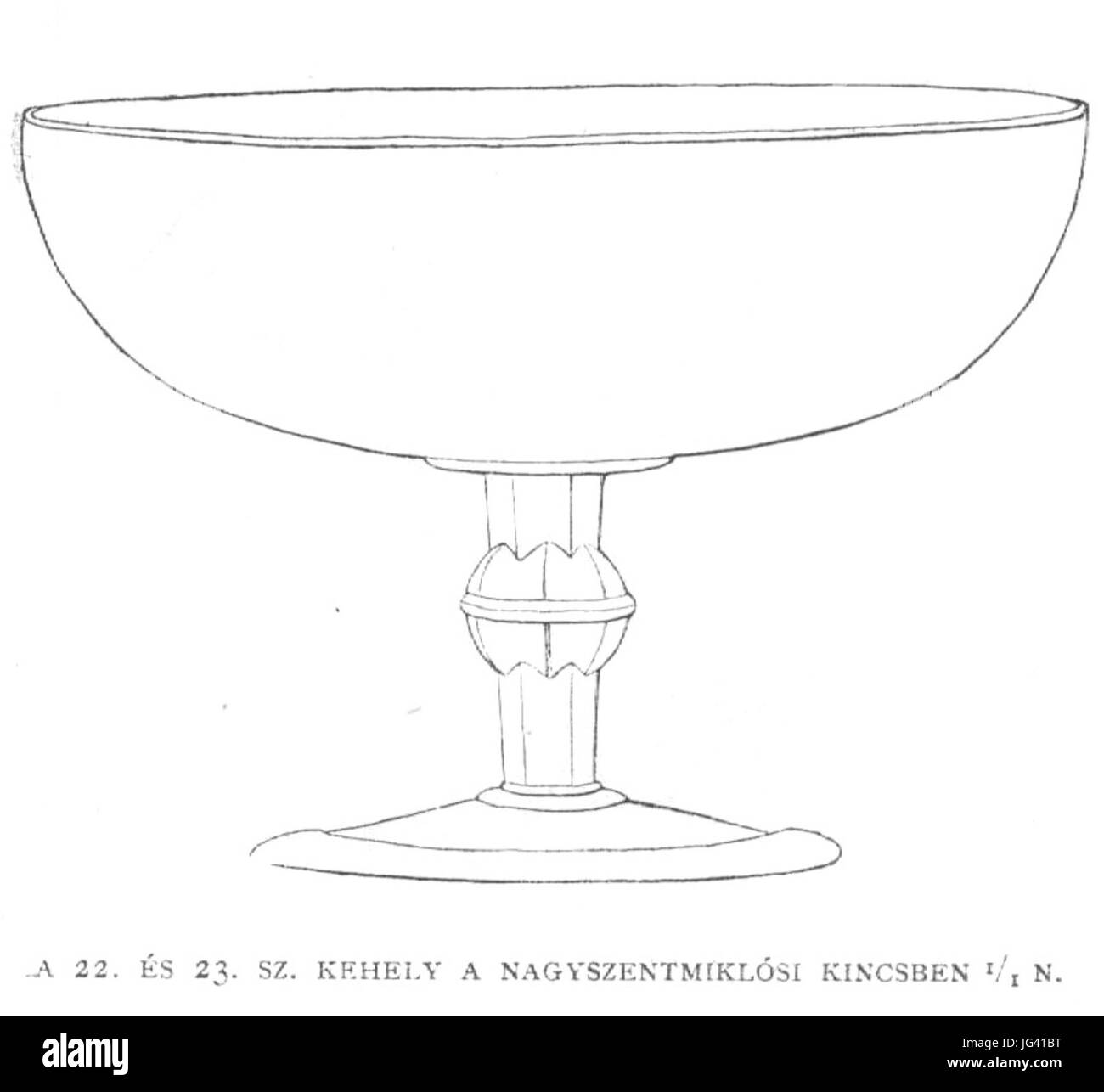 Nagyszentmiklos-23 Kehely - Hampel-1894 Stockfoto