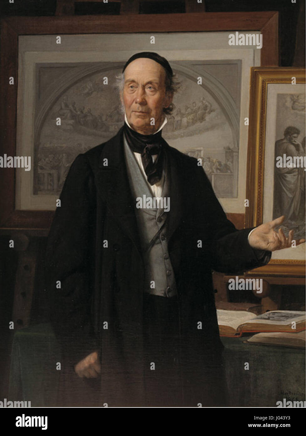 Niels Laurits Høyen 28Wilhelm Marstrand29 Stockfoto