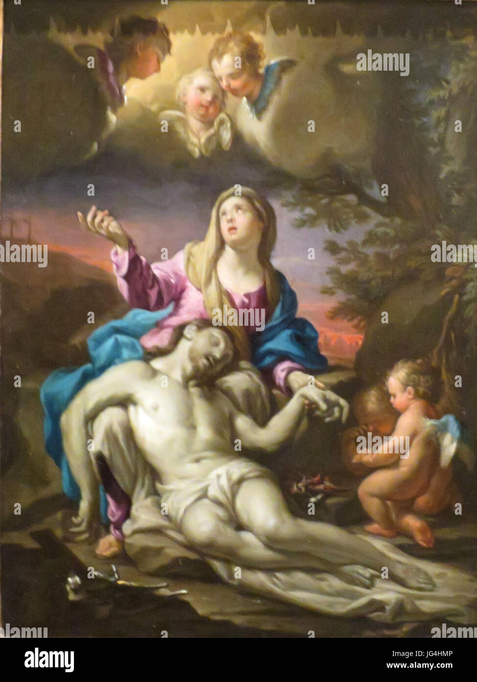 "Pietà" von Francesco Trevisani, c. 1720, LACMA Stockfoto