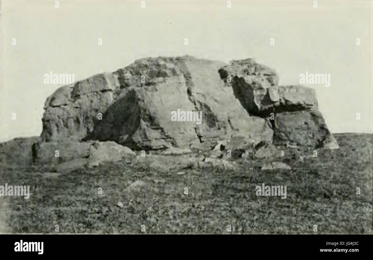 Pilot Rock im Cherokee County - Geschichte von Iowa Stockfoto