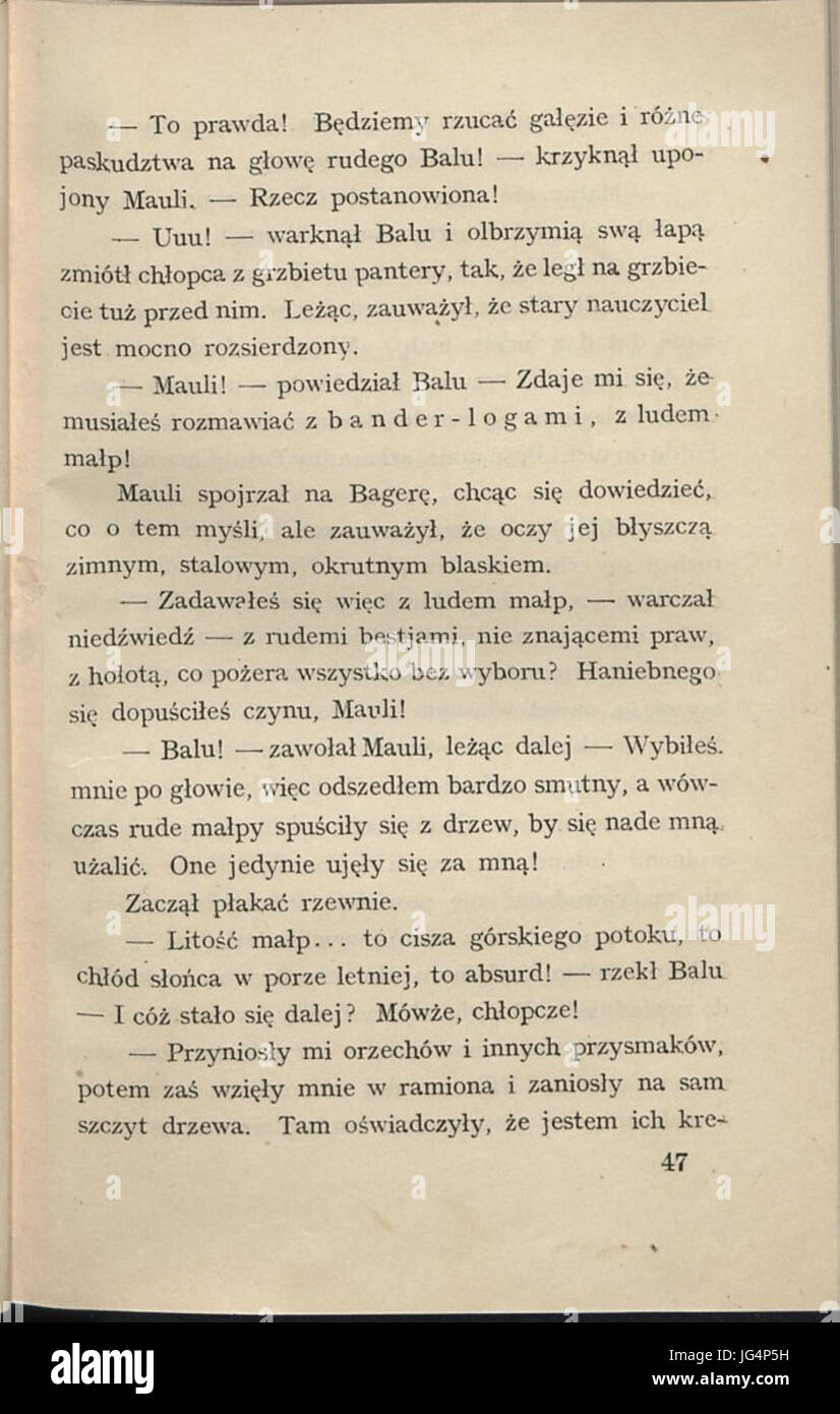 PL-Rudyard Kipling-Ksiega Dżungli 061 Stockfoto