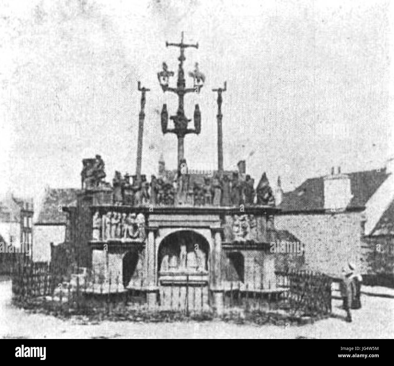 Plougastel-Daoulas Le Calvaire de 1886 Société de Géographie de Lille Stockfoto