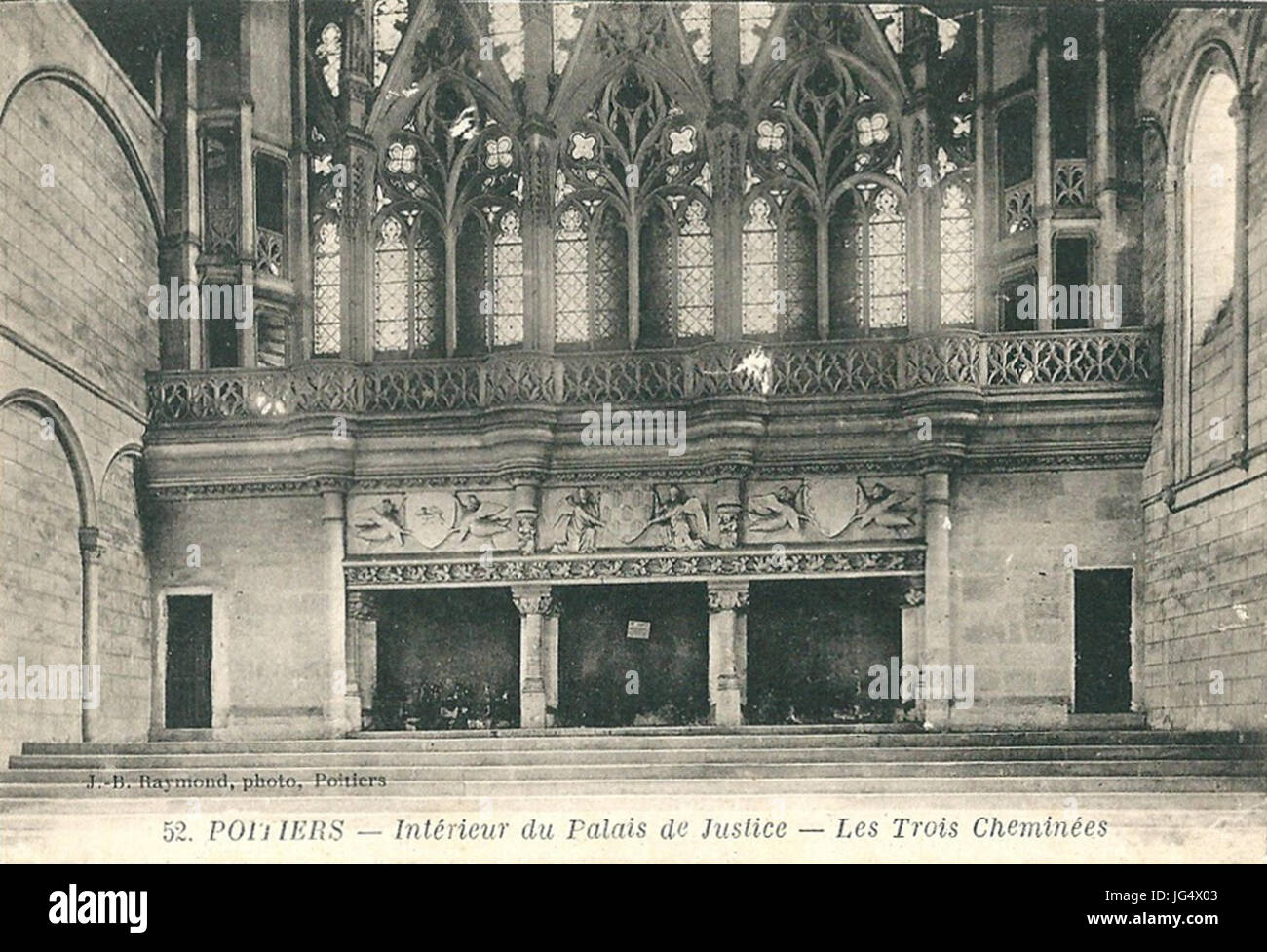 Poitiers-FR-86-Trois cheminées Stockfoto