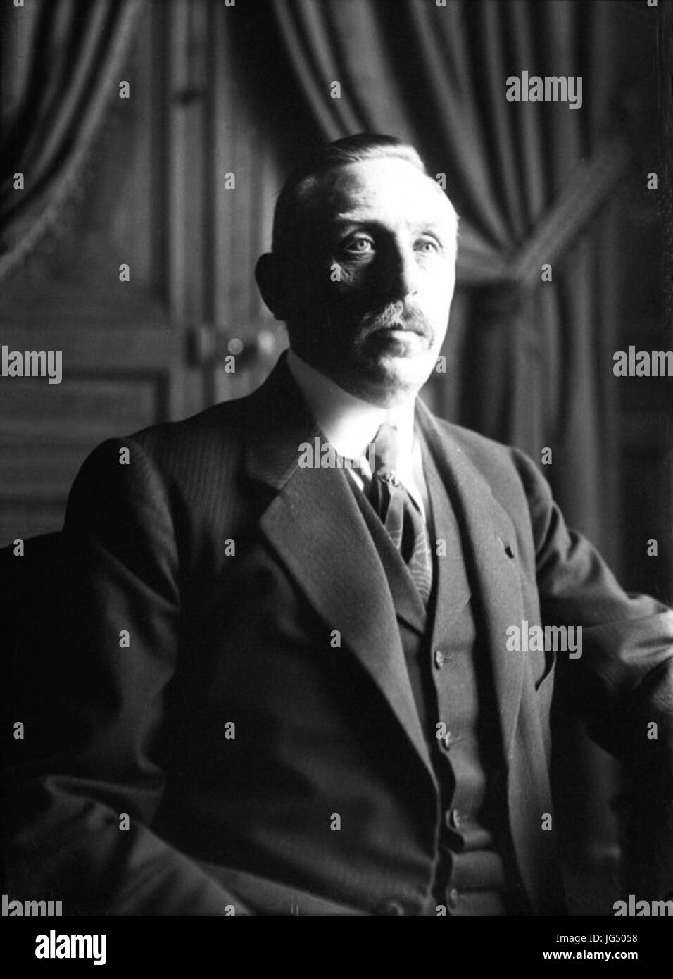 Porträt Photographique de Célestin Hennion, Präfekt de police de Paris, de 1914 Par l ' Agence Rol Stockfoto