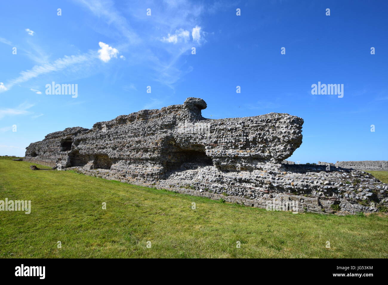 Richborough römischen Fort 2017 Stockfoto