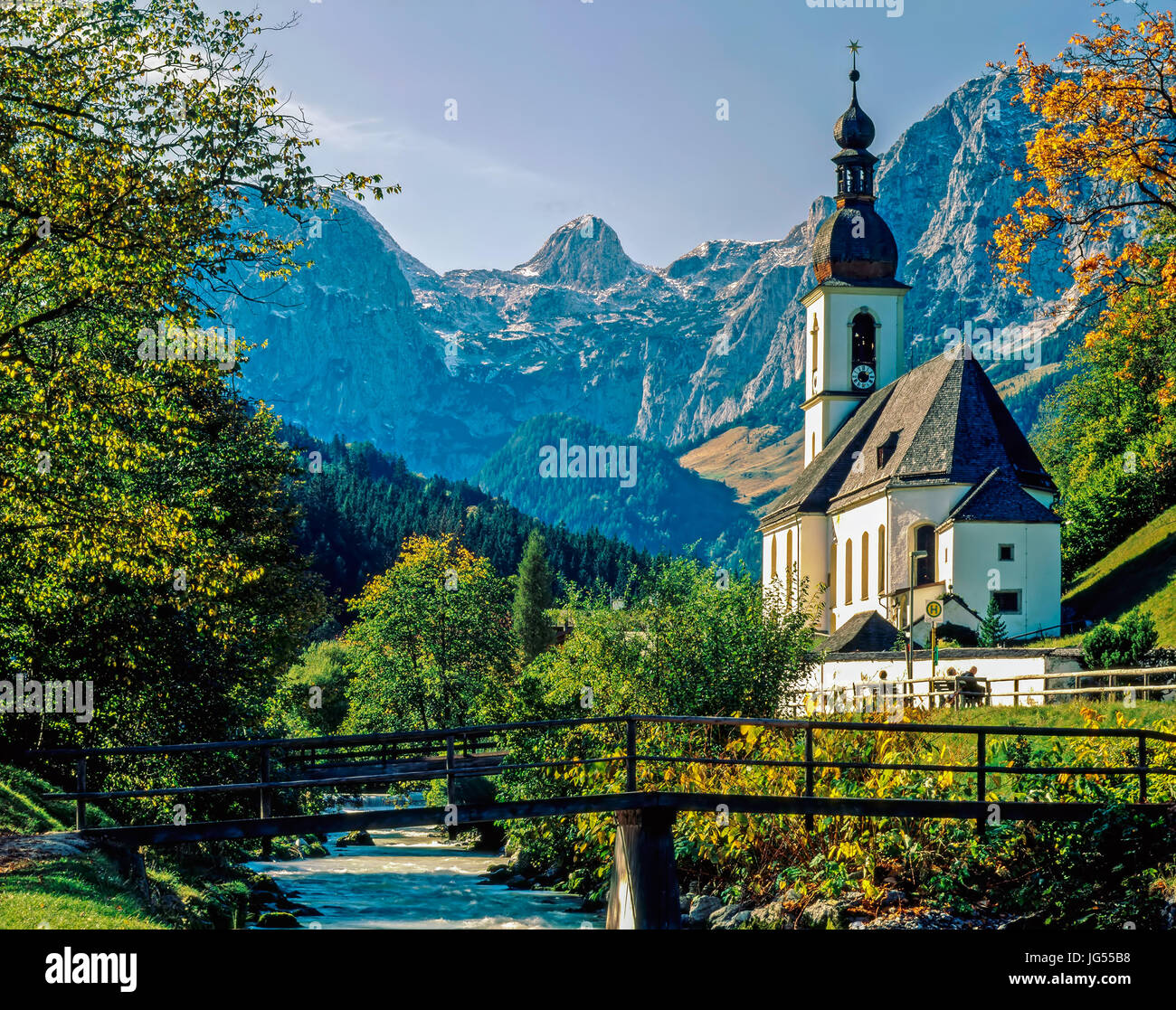 Kirche in Ramsau, Deutschland Stockfoto
