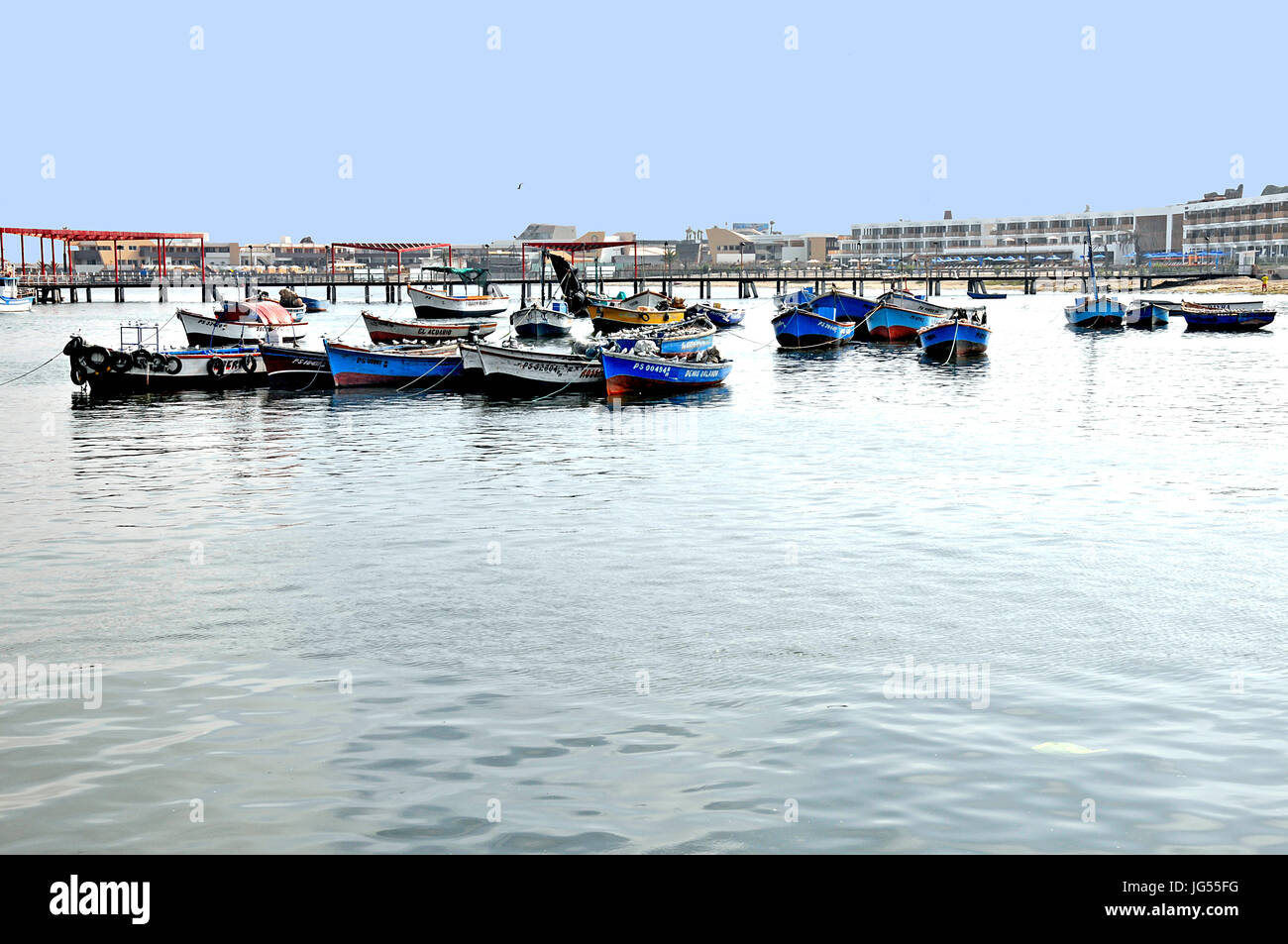 Verschiedene Aufnahmen von Pisco, Peru auf 23.03.2014 Stockfoto