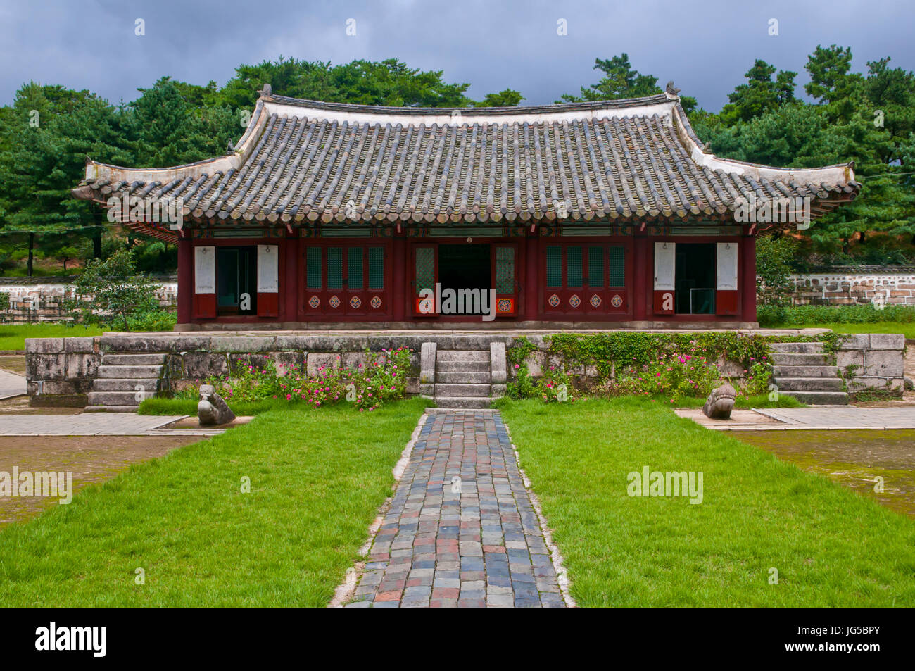 Koryo-Museum Songyungwan, Kaesong, Nordkorea Stockfoto