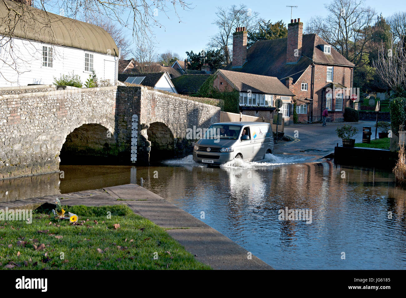 Die Furt bei Eynsford, Kent UK Stockfoto