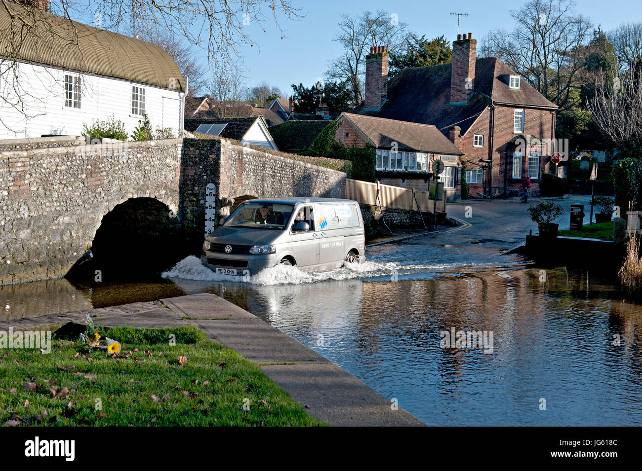 Die Furt bei Eynsford, Kent UK Stockfoto