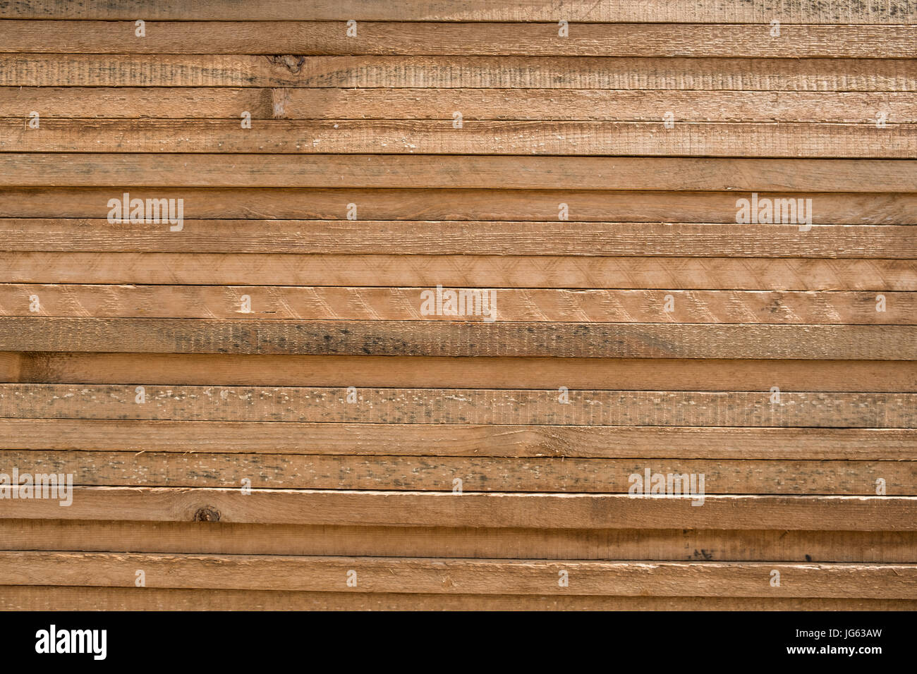 gestapelte Holz Bretter - Stapel Bretter aus Holz Hintergrund Stockfoto