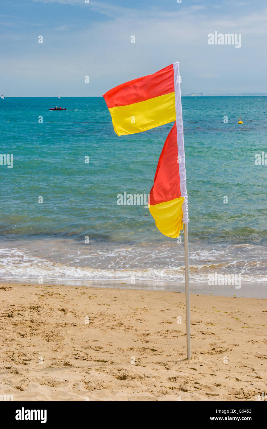 Swanage Strand Dorset Stockfoto