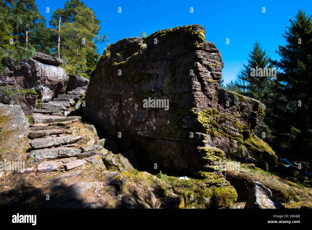 Aubure in den Vogesen Stockfoto