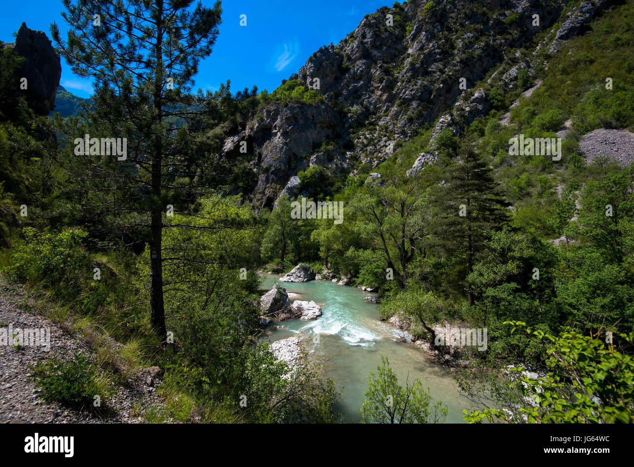 Landschaft in Drome, Frankreich Stockfoto