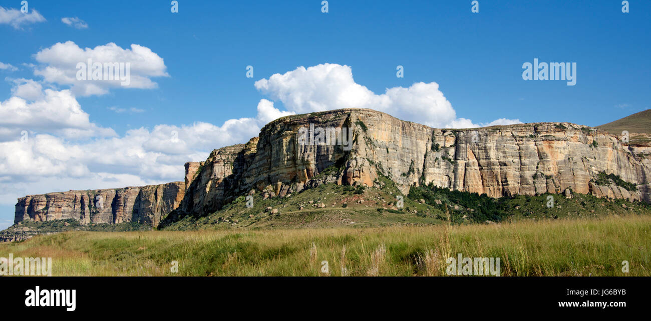 Böschung mit flachen Golden Gate National Park Free State in Südafrika Stockfoto