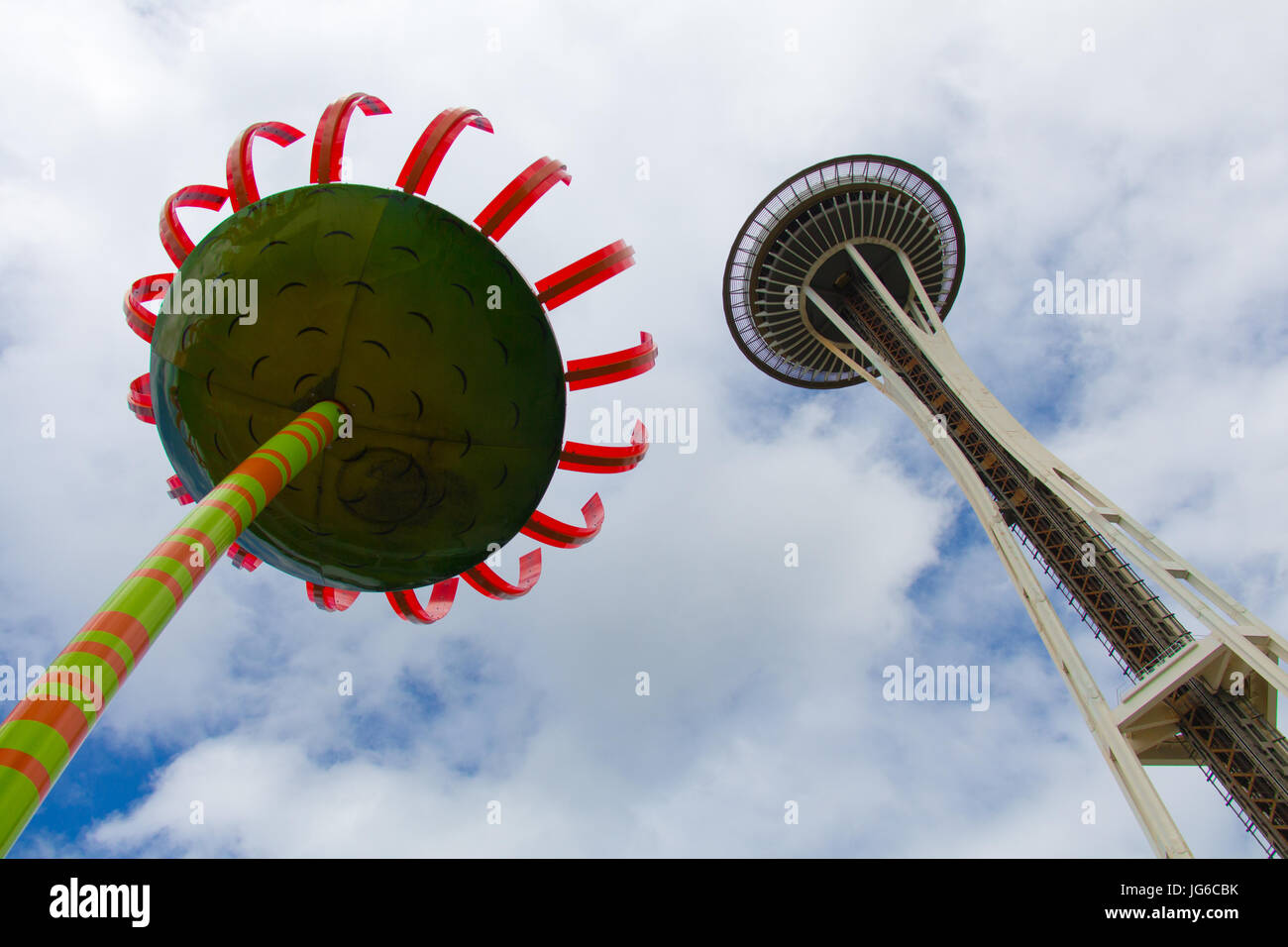 Nadel mit Sonic Bloom Raum, Skulptur des Künstlers Dan Corson-Seattle, Washington Stockfoto