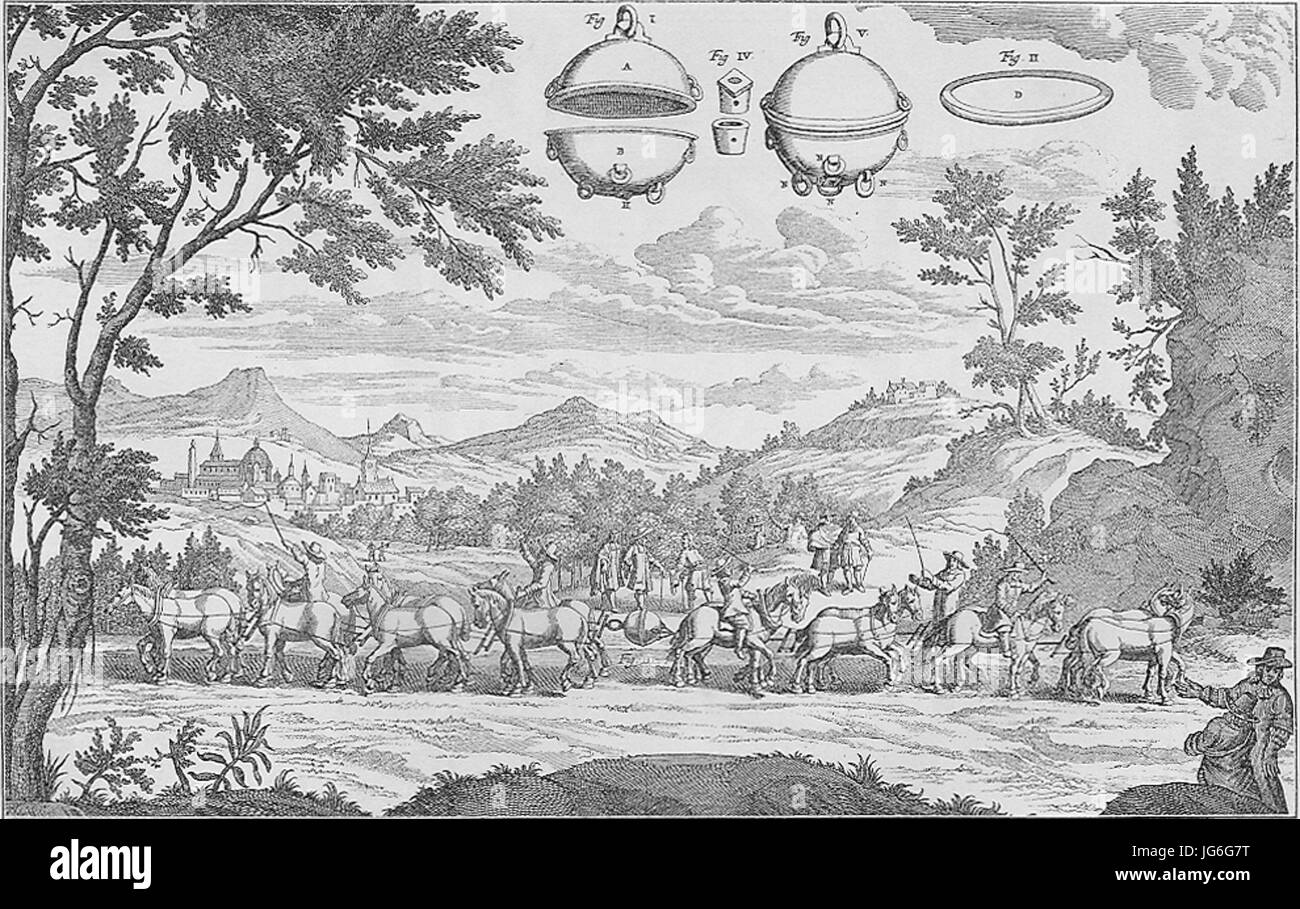 Magdeburger Halbkugeln Stockfoto