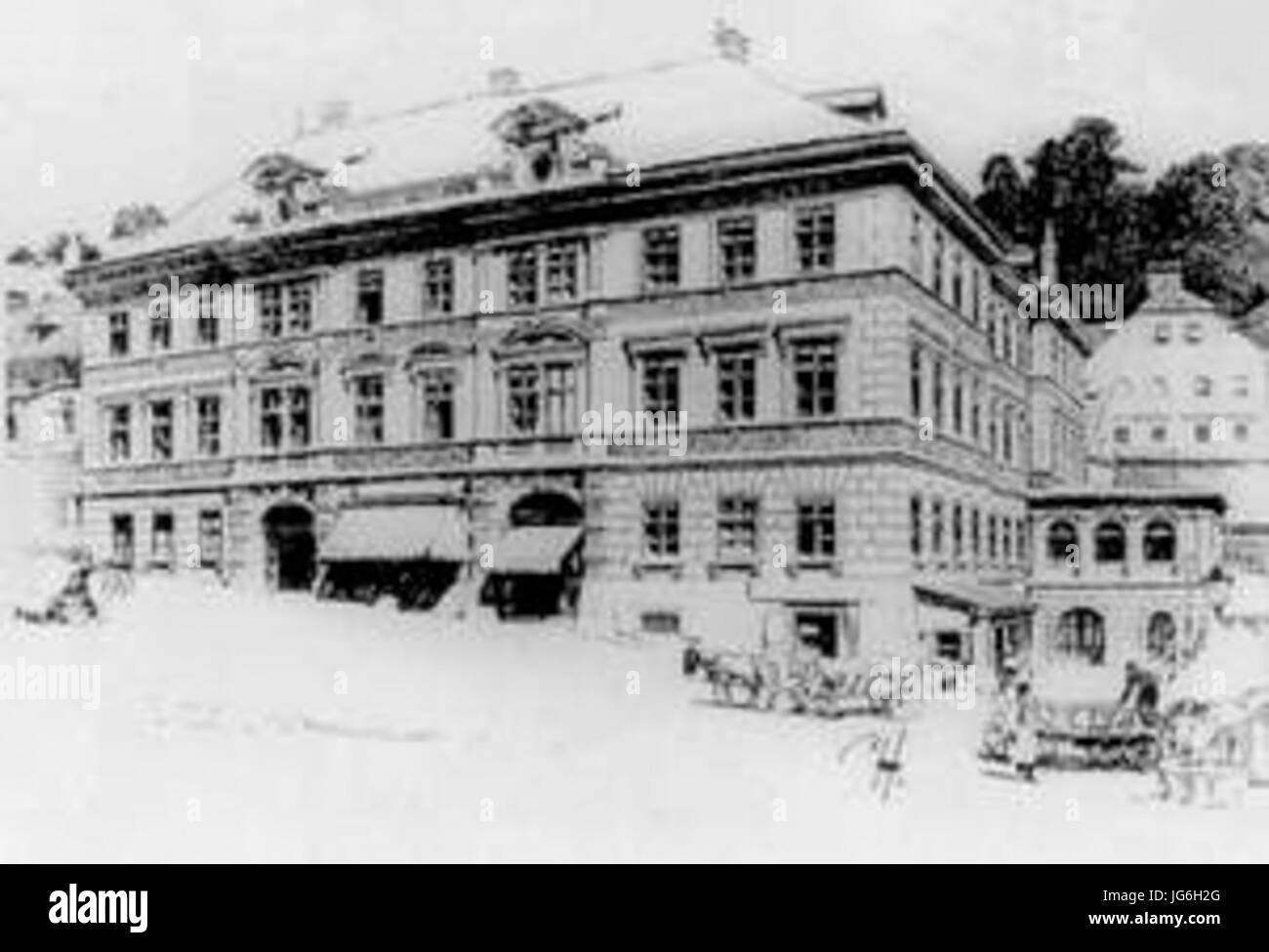 Magyar Királyi Bányászati És Erdészeti Akadémia Stockfoto