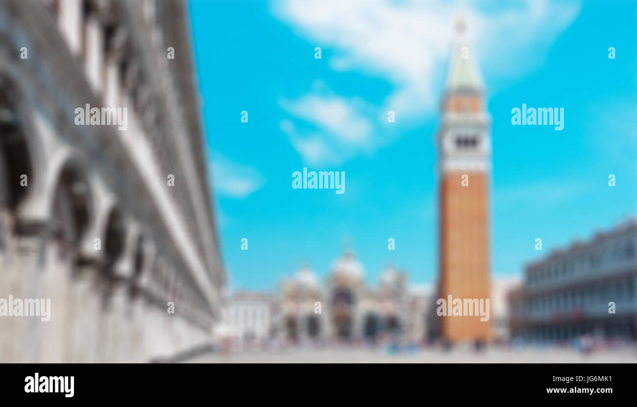 Venedig, San Marco Platz und Kirche Stockfoto