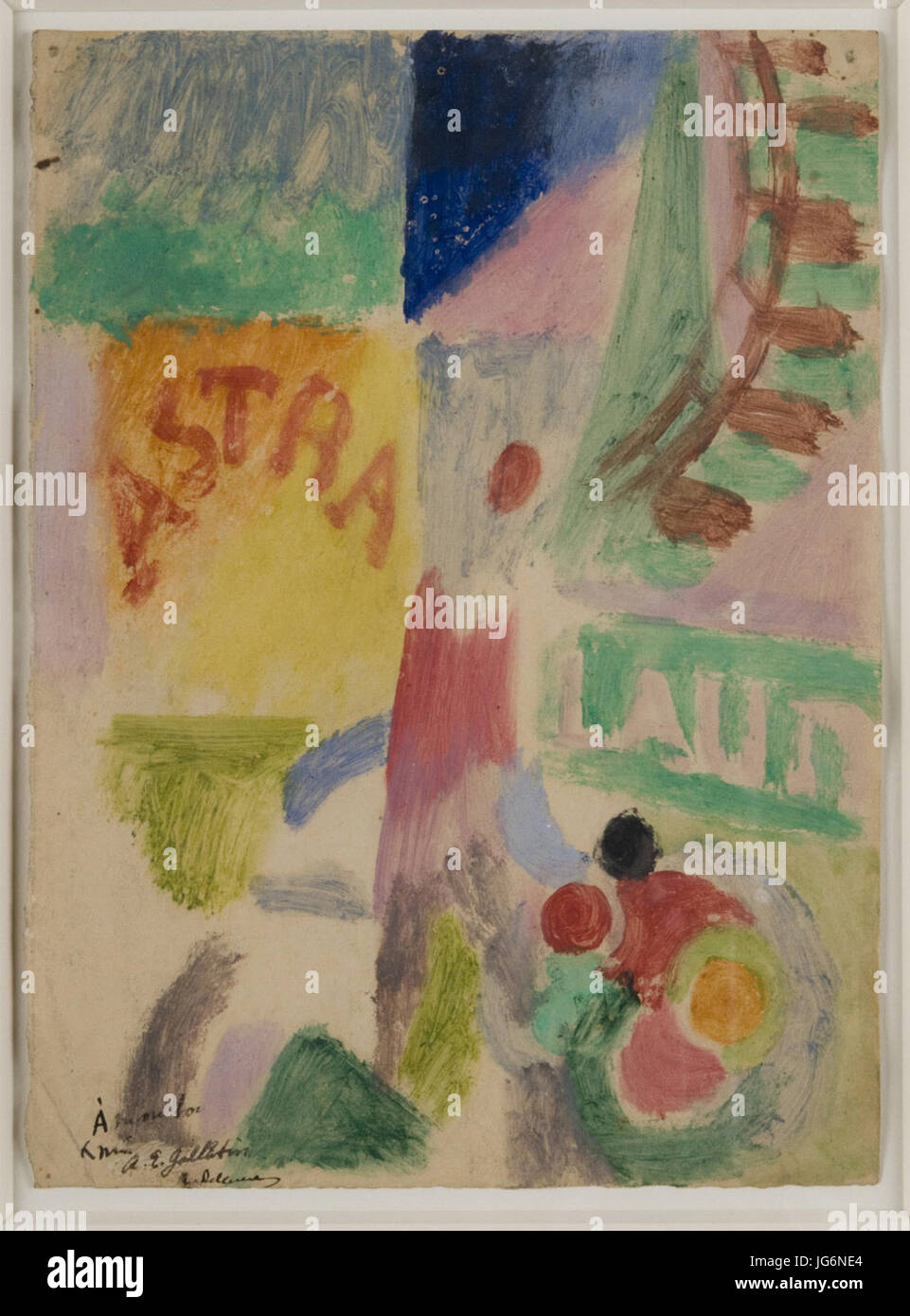 Robert Delaunay Studie für das Team Cardiff c. 19121913