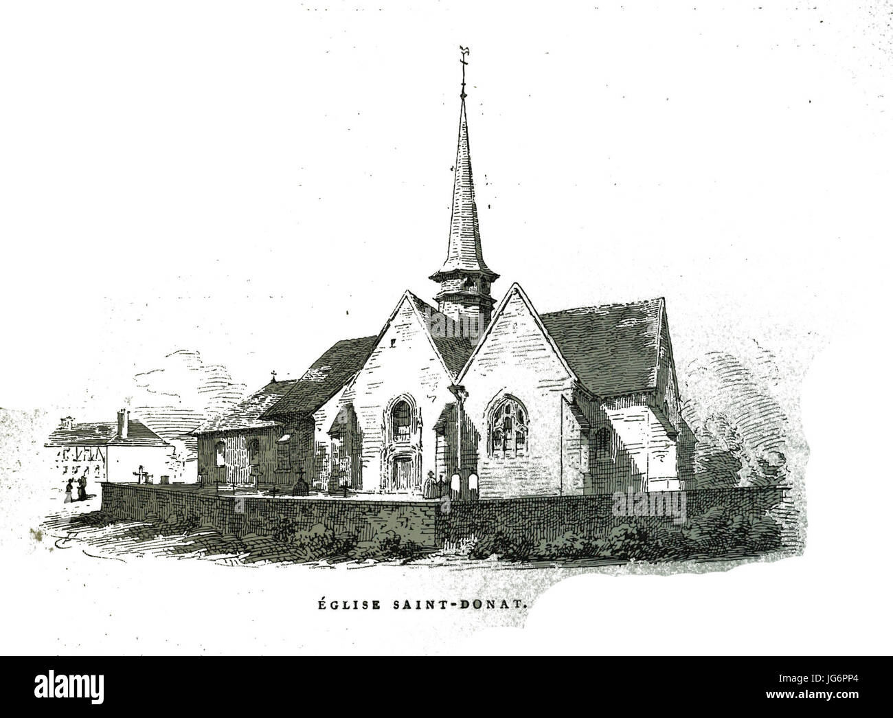 Rouilly St Loup l'Église Par Fichot 00402 Stockfoto