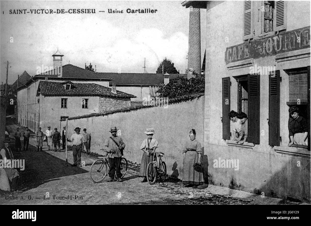Saint-Victor-de-Cessieu, Usine Cartallier, 1910, p231 de L'Isère Les 533 Gemeinden - Klischee A G, La-Tour-du-Pin Stockfoto