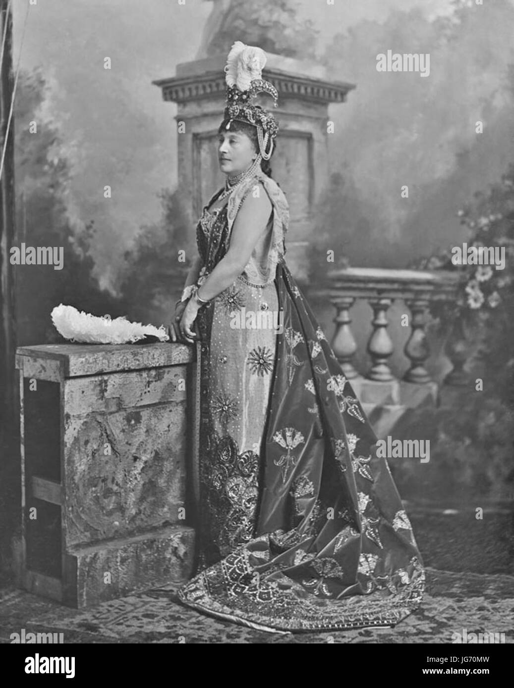 Louise Friederike Augusta Cavendish (geb. von Alten), Duchess of Devonshire (ehemals Herzogin von Manchester) als Zenobia, Königin von Palmyra Stockfoto