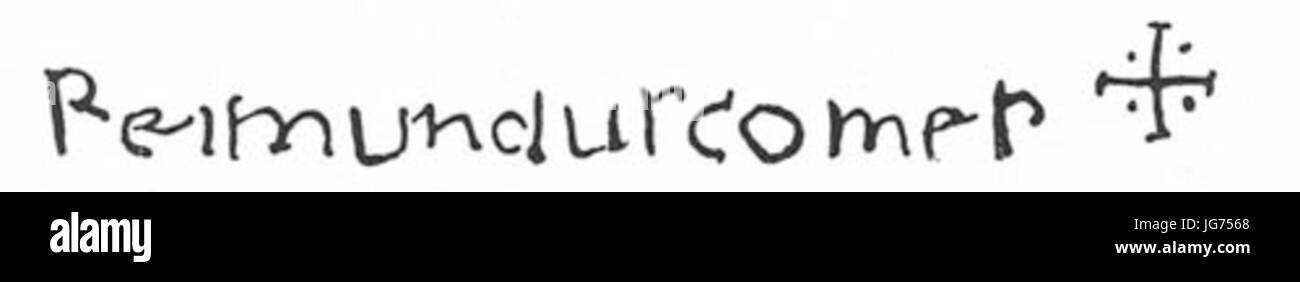 Signum-Ramon-Berenguer-ich-barcelona Stockfoto