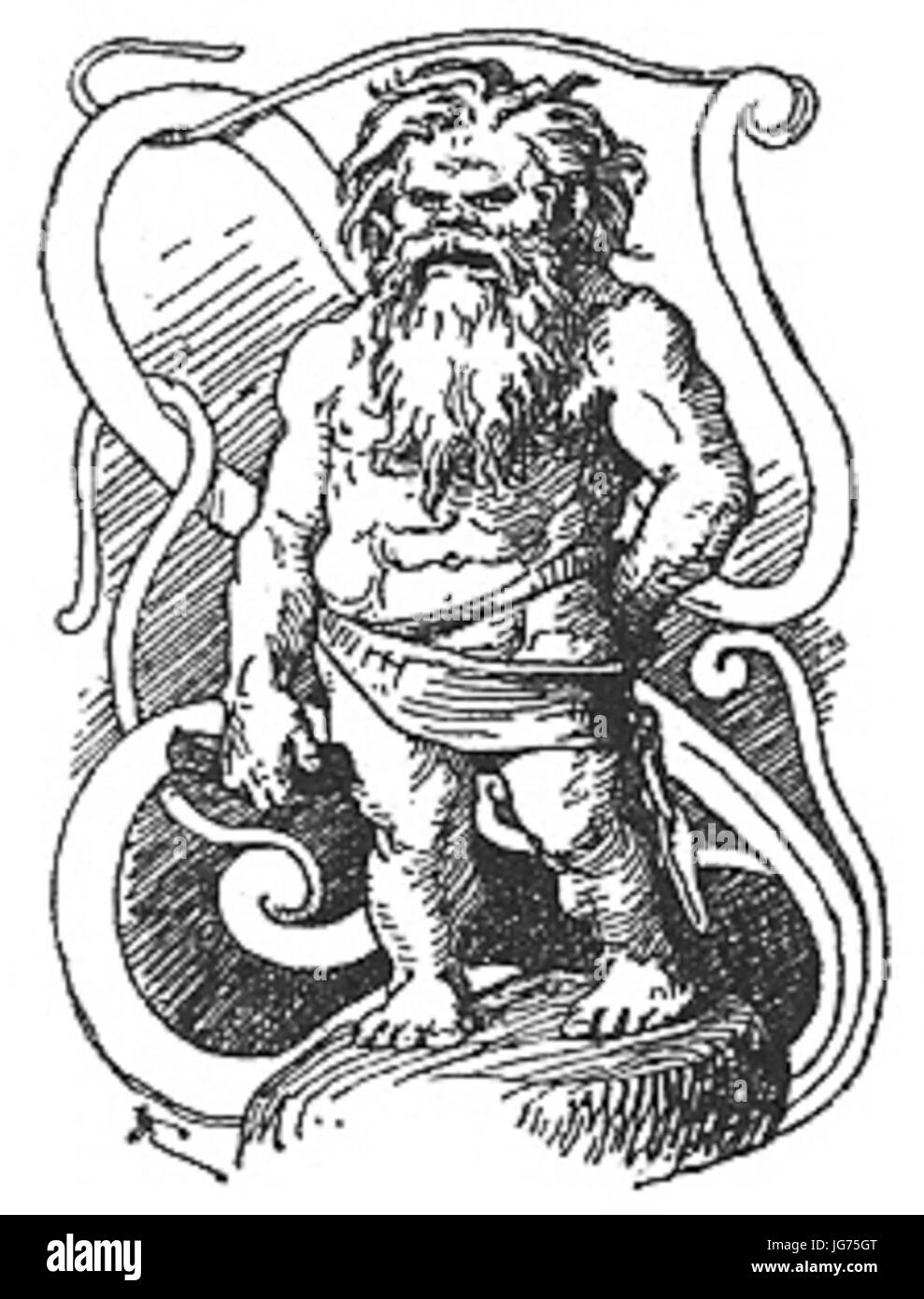 Einzigartiger Zwerg von Frølich Stockfoto