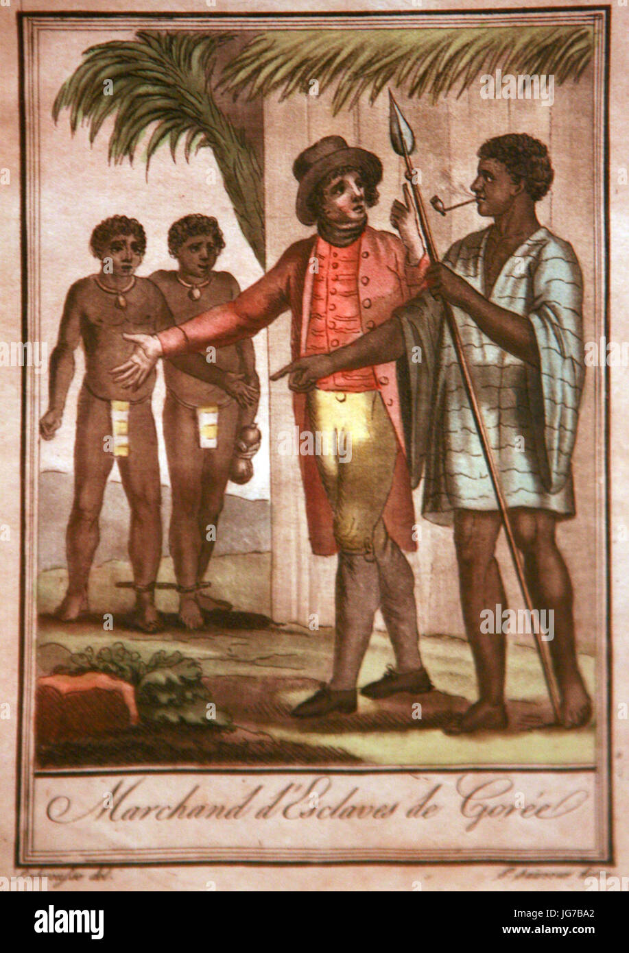 Marchands d'esclaves de Gorée-Jacques Grasset de Saint-Sauveur mg 8526 Stockfoto
