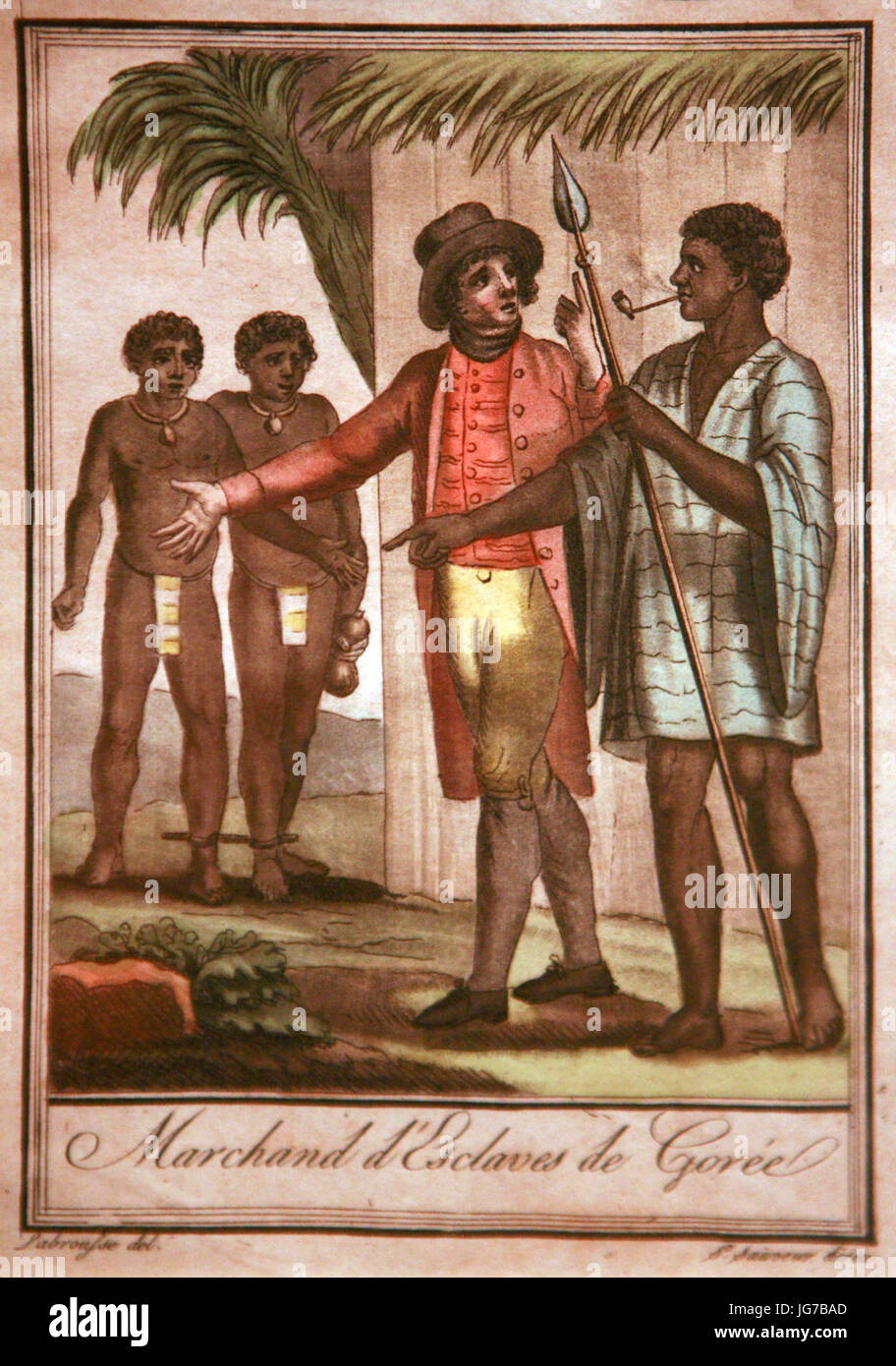 Marchands d'esclaves de Gorée-Jacques Grasset de Saint-Sauveur mg 85 Stockfoto