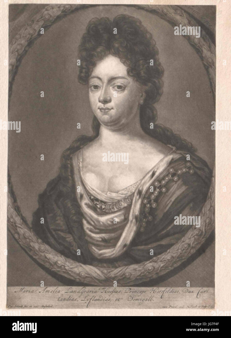 Maria Amália da Curlândia Stockfoto