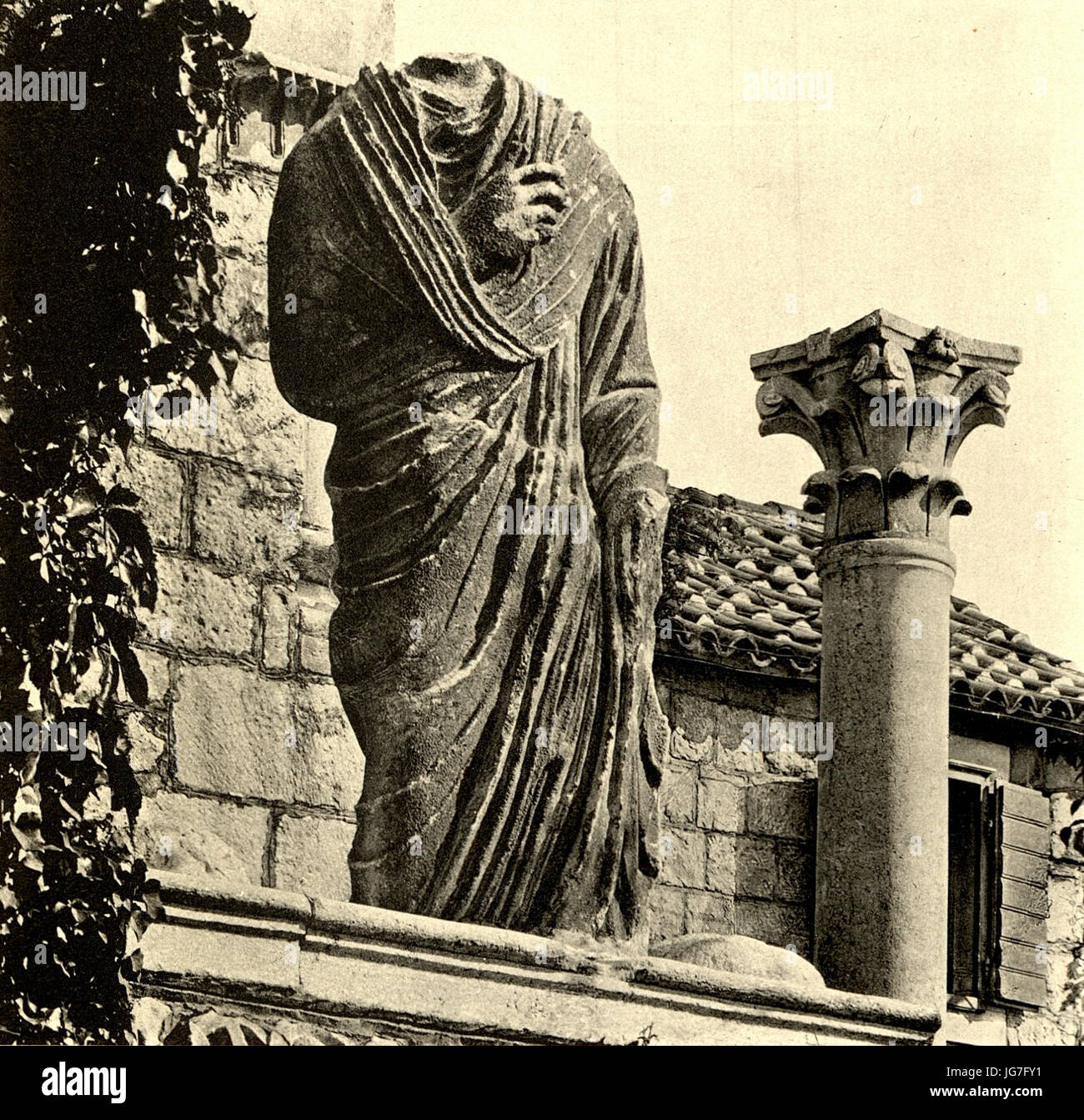 Tafel 054b Salona - Fundstück - Heliografie Kowalczyk 1909 Stockfoto