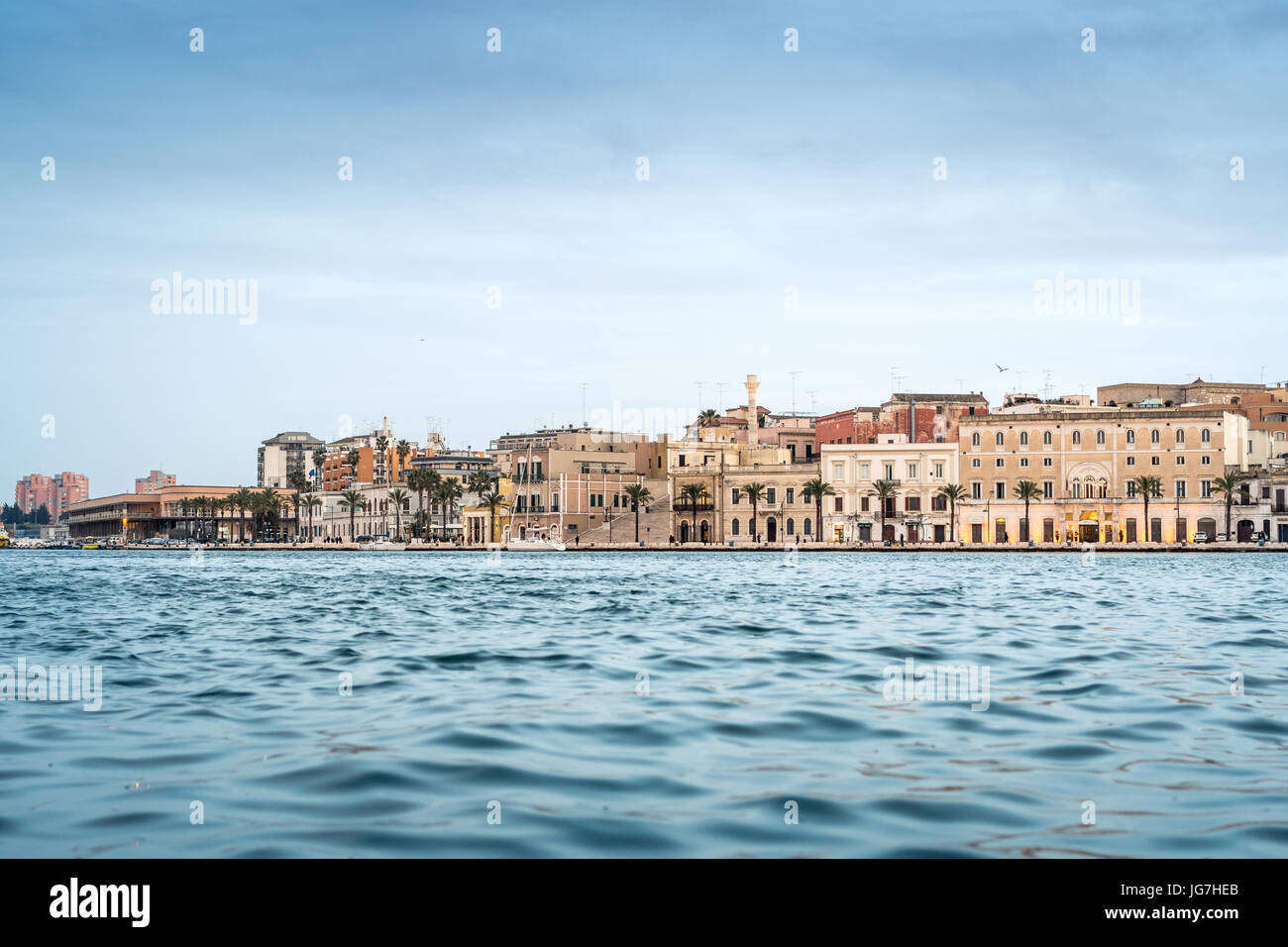 Stadtzentrum von Brindisi, Apulien, Süditalien, Europa Stockfoto