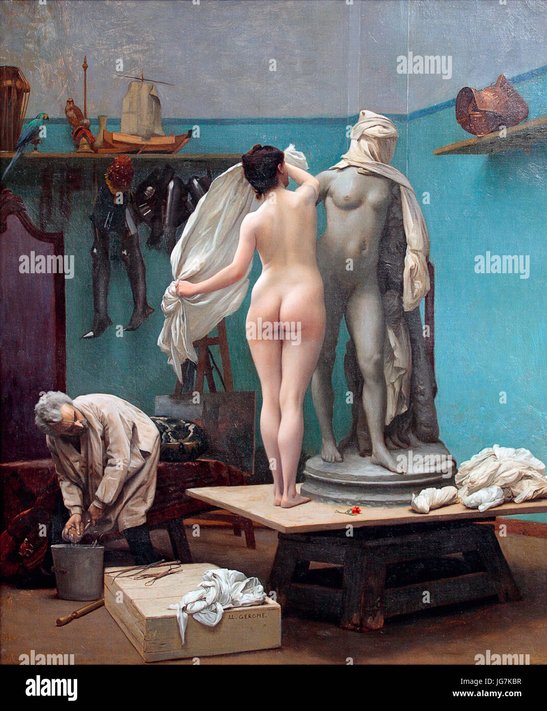 Das Ende der Pose, von Jean-Léon Gérôme Stockfoto