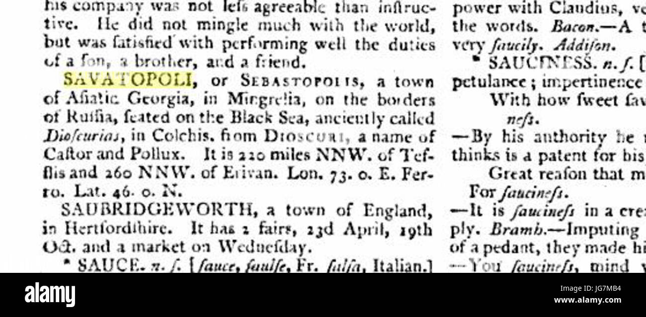 Die neue Enzyklopädie oder Universal Wörterbuch der Künste und Wissenschaften. Bd. XIX. London 1807 Stockfoto