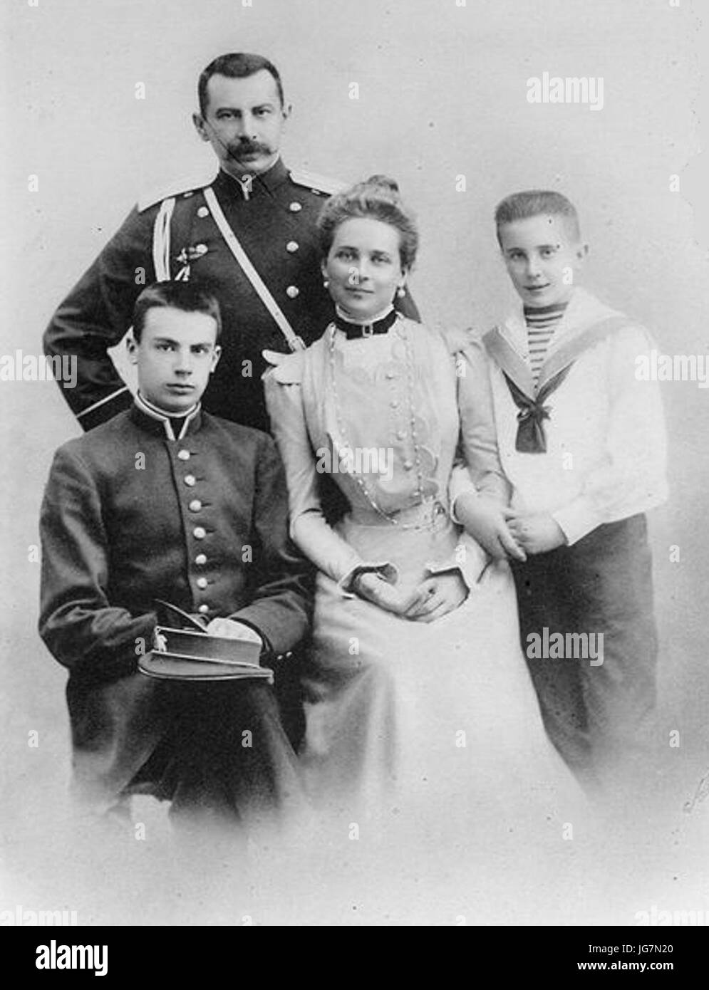 Die Familie Jussupow. Prinz Nikolaus Graf Felix Felixovich Sumarkov-Elston Prinzessin Sinaida und Prinz Felix Stockfoto
